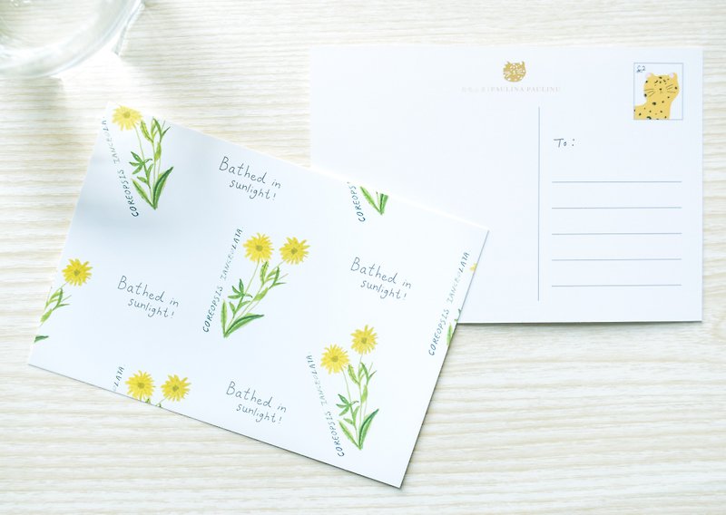 Garden Collection-Coreopsis Ianceolata postcard / buy 3 get 1 - Cards & Postcards - Paper Multicolor