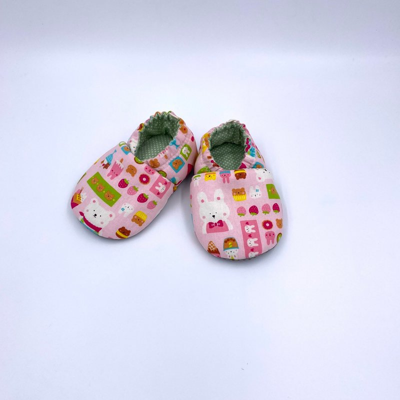 Rabbit and Bear - Beginner Shoes/Growth Shoes/Wandering Shoes - Baby Shoes - Cotton & Hemp Multicolor