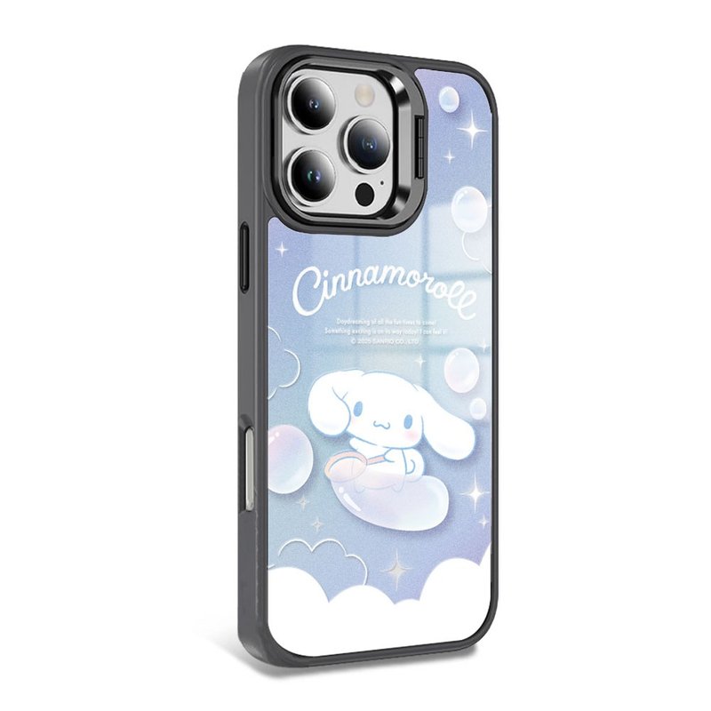 iPhone全系列軍規防摔合金框隱形立架鏡面磁吸殼-蒼穹大耳狗C - 手機殼/手機套 - 其他材質 多色