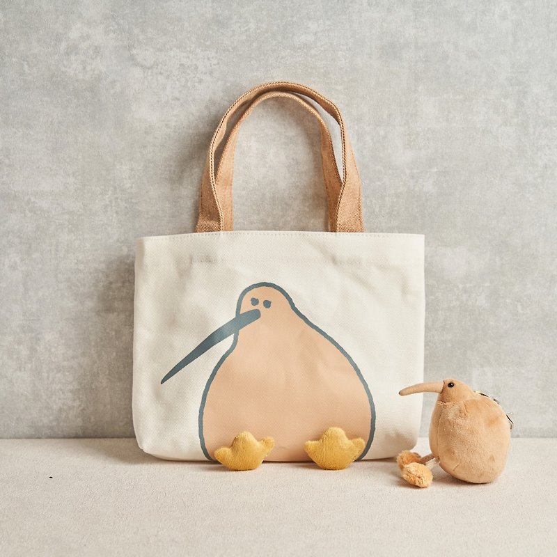 A02 Kiwi handmade eco-friendly mini shopping bag - Handbags & Totes - Cotton & Hemp 