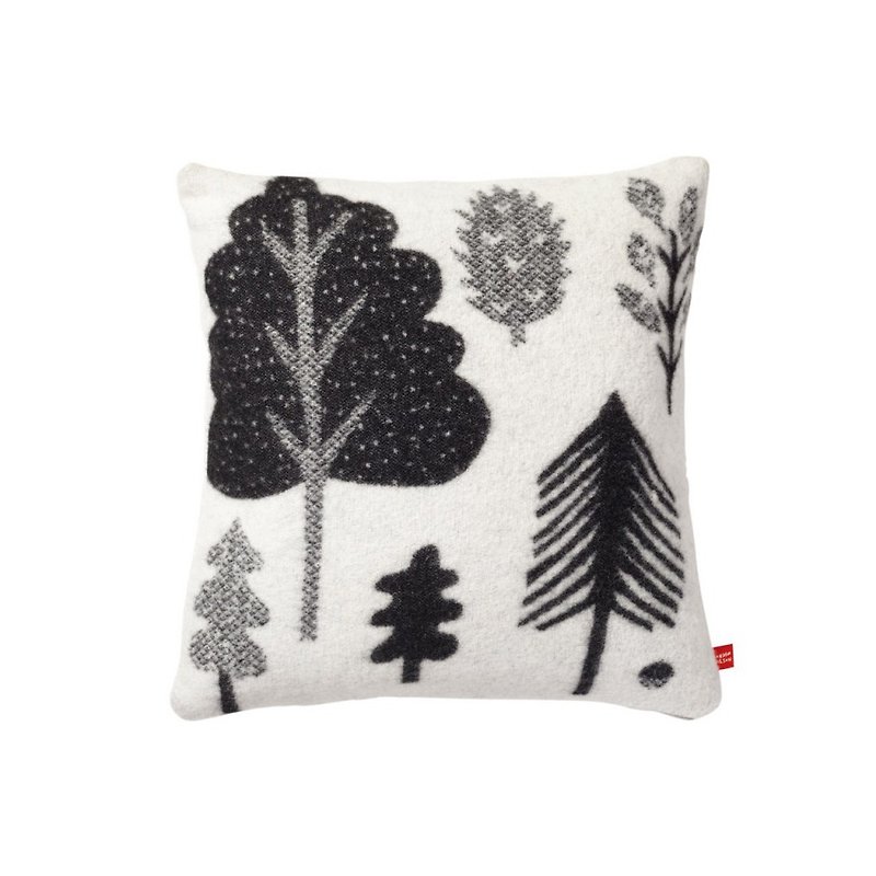 森織りの純粋なウールの枕 - 枕・クッション - ウール ホワイト