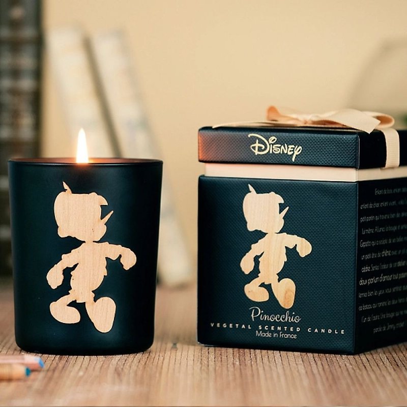 French Fragrance Maison Francal Pinocchio Disney Natural Scented Candle 180g - Candles & Candle Holders - Other Materials Black
