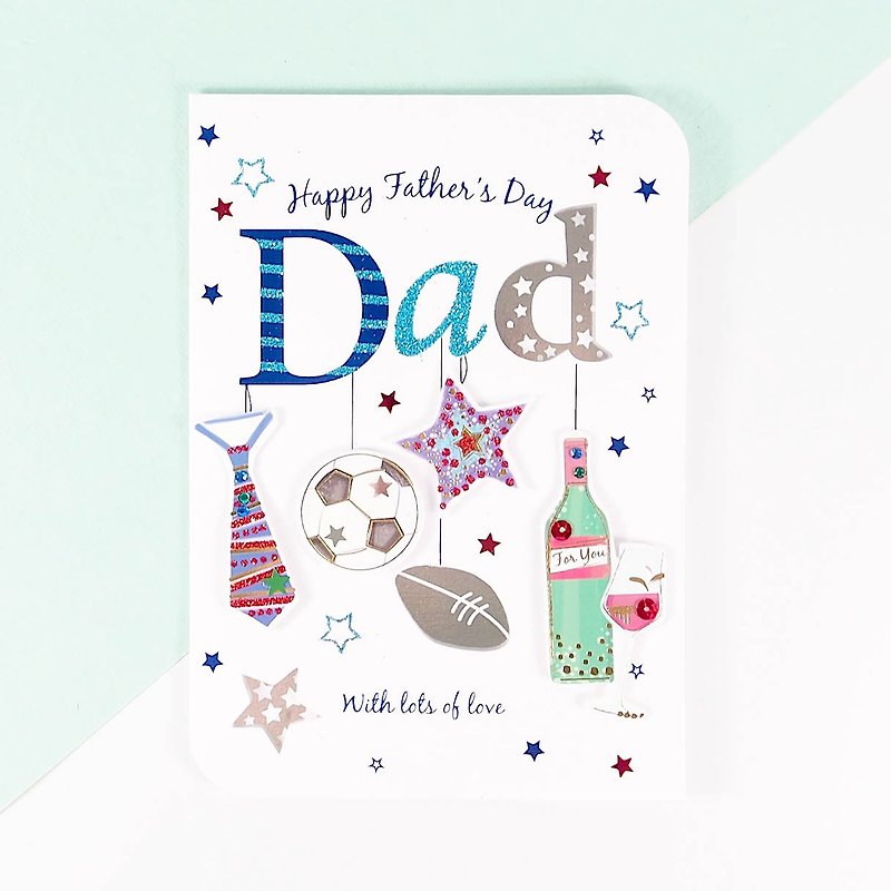 Give the father's blessing [Father's Day hand card] - Cards & Postcards - Paper White