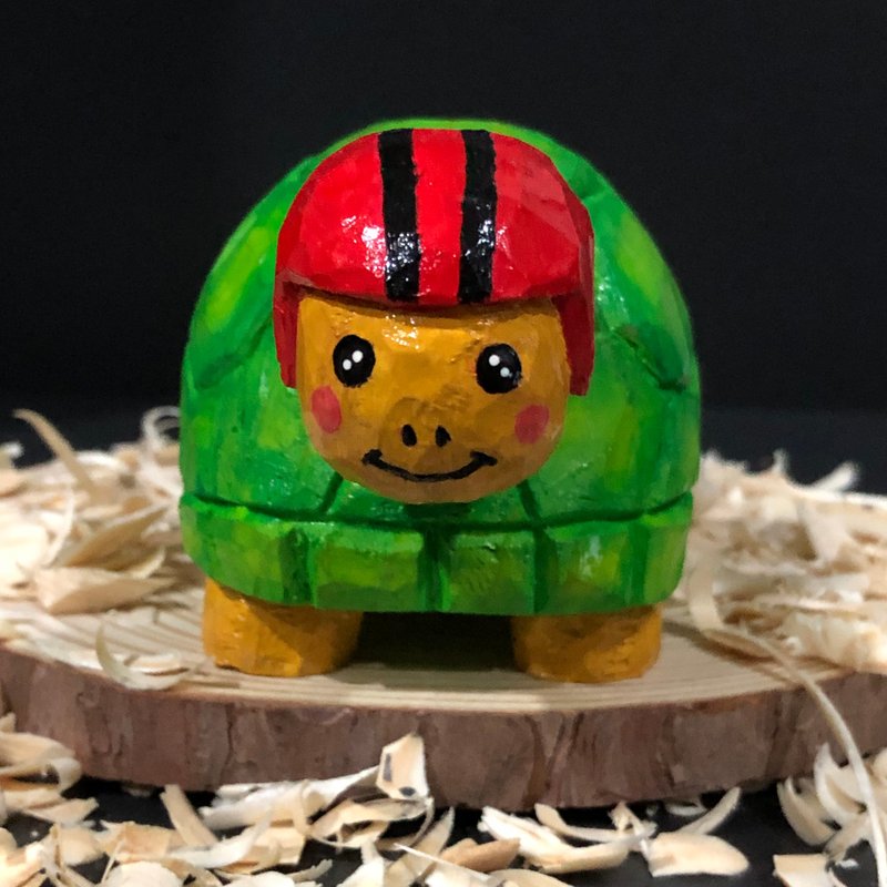 Racing Turtle - 擺飾/家飾品 - 木頭 多色