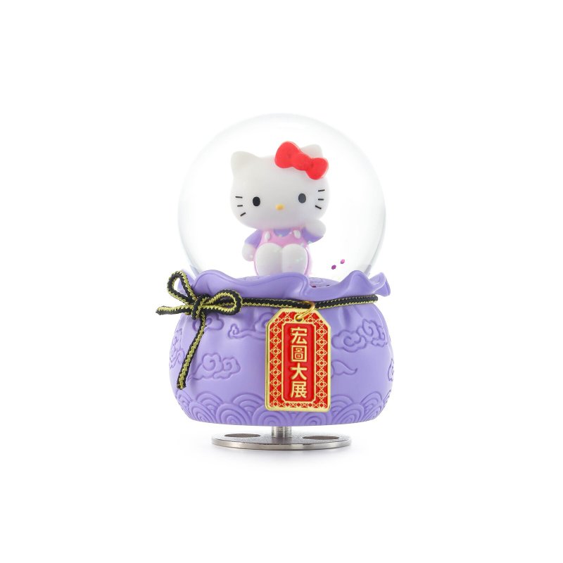 Hello Kitty 宏圖大展御守水晶球音樂盒生日聖誕交換禮物升官開店 - 擺飾/家飾品 - 玻璃 
