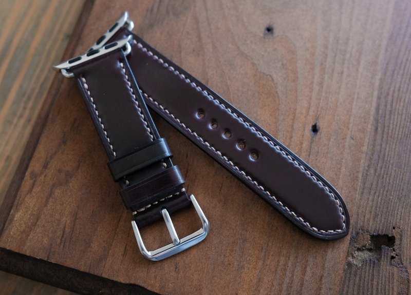 【寓吉】apple watch  Horween 馬臀勃根地  ap 沛納海 iwc rolex - 錶帶 - 真皮 