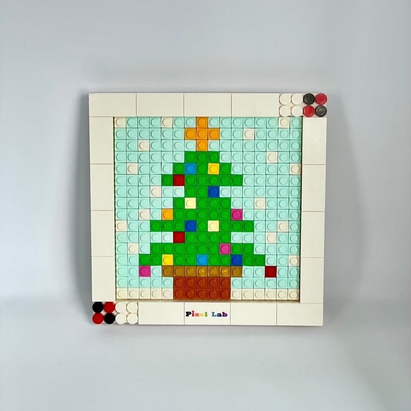 Christmas Series 16X16 DIY Set (Santa Claus/Christmas Tree/Reindeer) - ของวางตกแต่ง - พลาสติก ขาว