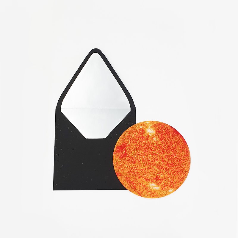 Planet Card - #Solar Energy - Cards & Postcards - Acrylic Orange
