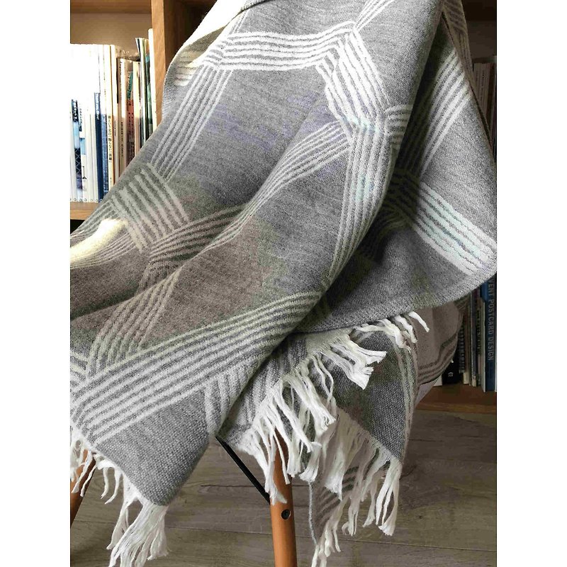 HIMMELI wool blanket (ash) - Blankets & Throws - Wool Gray