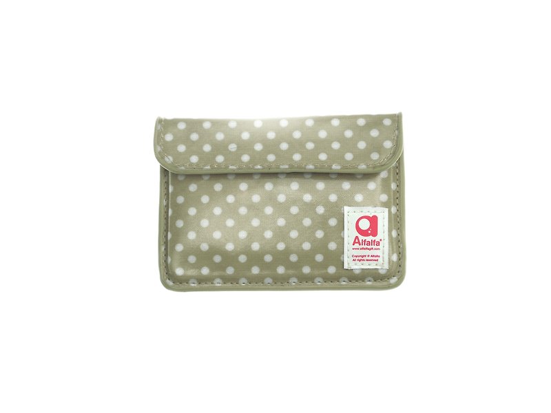 Mizutama pocket Card holder - Beige - Card Holders & Cases - Plastic Khaki