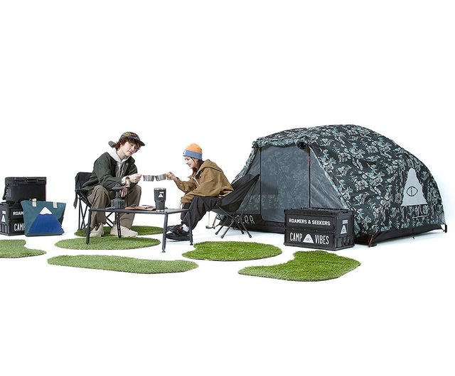 POLER TWO PERSON TENT double tent/print-dark green/limited