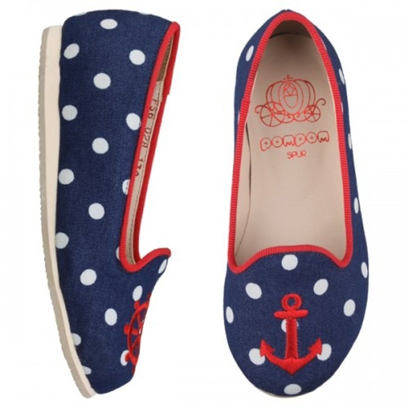 WITH FREE GIFT – SPUR Lovely sailor petite kid flats FS6028 NAVY (Cannot be exchanged) - Kids' Shoes - Other Materials 