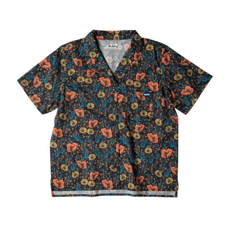 【KAVU】Cedar Springs Women’s Vintage Floral Shirt Wildflowers Bloom #2227 - เสื้อเชิ้ตผู้หญิง - ผ้าฝ้าย/ผ้าลินิน หลากหลายสี