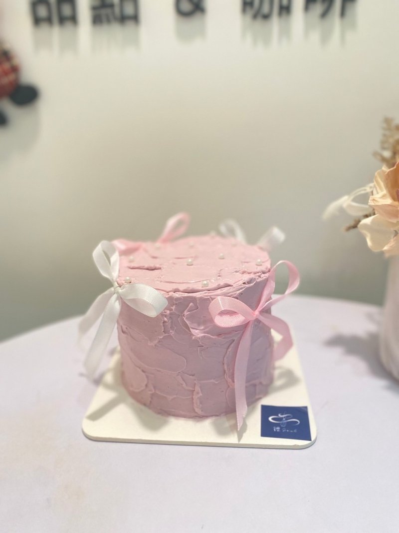 A girl’s expectation ribbon, customized cake, dessert, birthday cake, self-pickup in Taipei - เค้กและของหวาน - อาหารสด 