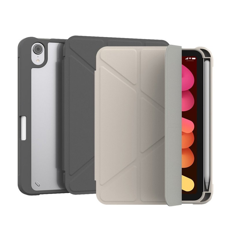 Hipporizz 2024 iPad mini 8.3 Origo 晶透筆槽防摔殼 - 平板/電腦保護殼/保護貼 - 塑膠 