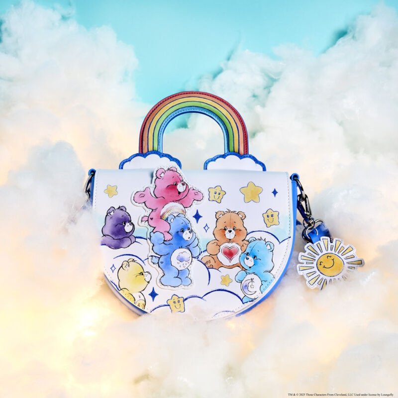 Loungefly Care Bears 彩虹斜孭袋 - 側背包/斜背包 - 人造皮革 