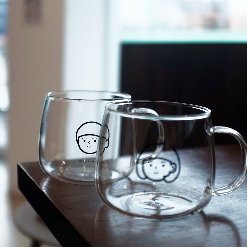 【24H出貨台灣免運】單層把手 清透玻璃杯一對 - Cups - Glass 