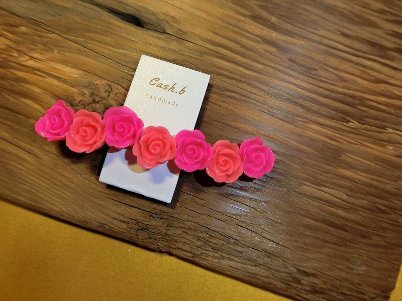 Flower Series - Secret Garden Spring Clamp-A (M) - Hair Accessories - Other Materials Multicolor