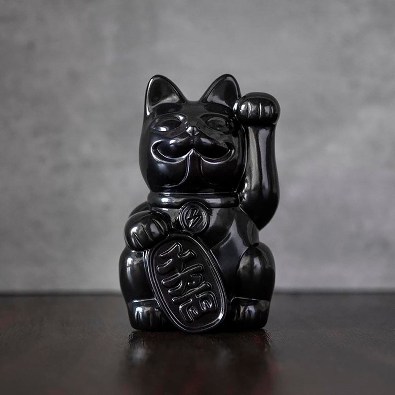 招財貓巴夫-黑 - 擺飾/家飾品 - 樹脂 