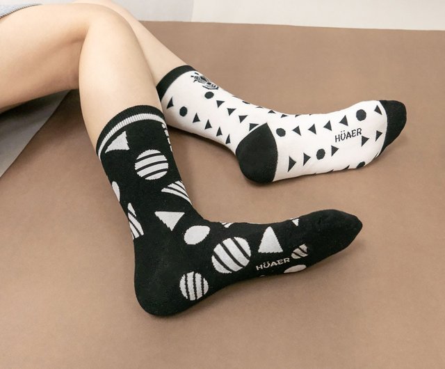 白黒公式】ABチューブソックスI 台湾オリジナルデザインソックス