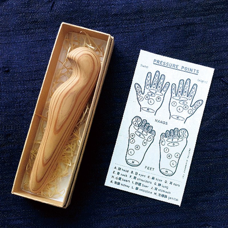 Yakushima cedar bird massage stick - อุปกรณ์แต่งหน้า/กระจก/หวี - ไม้ 