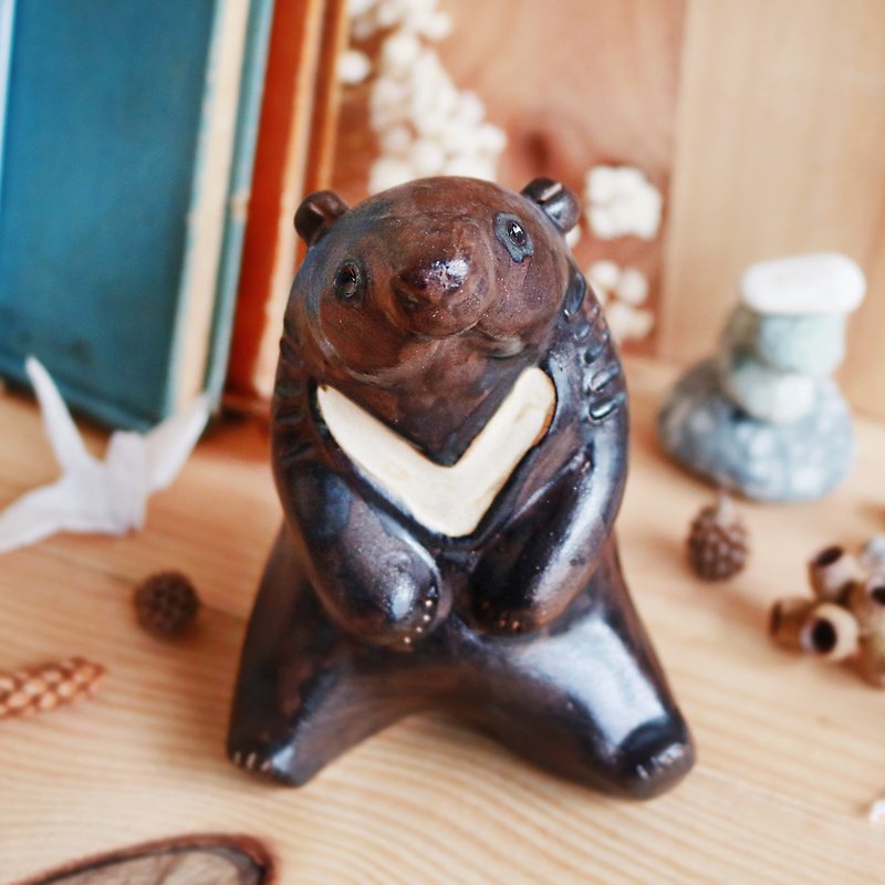 HappY - Formosan black bear - Items for Display - Pottery 