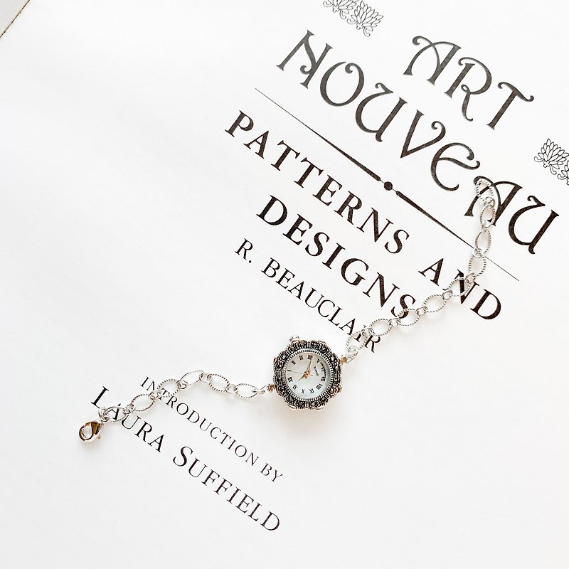 Nina　シンプルチェーンのブレスレットウォッチ　LI035 - 女裝錶 - 其他金屬 銀色