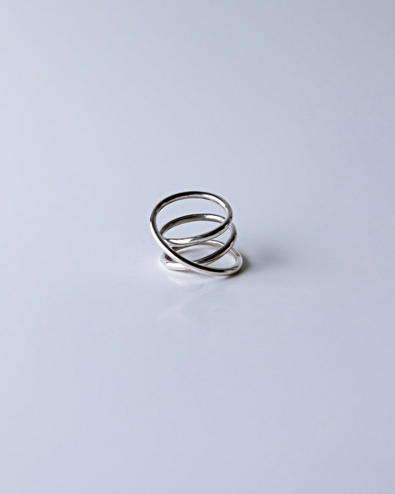 Orbit triple line ring /Interchangeable /着せ替え/silver925/S 惑星 行星 軌道戒指 日本 - 戒指 - 純銀 銀色