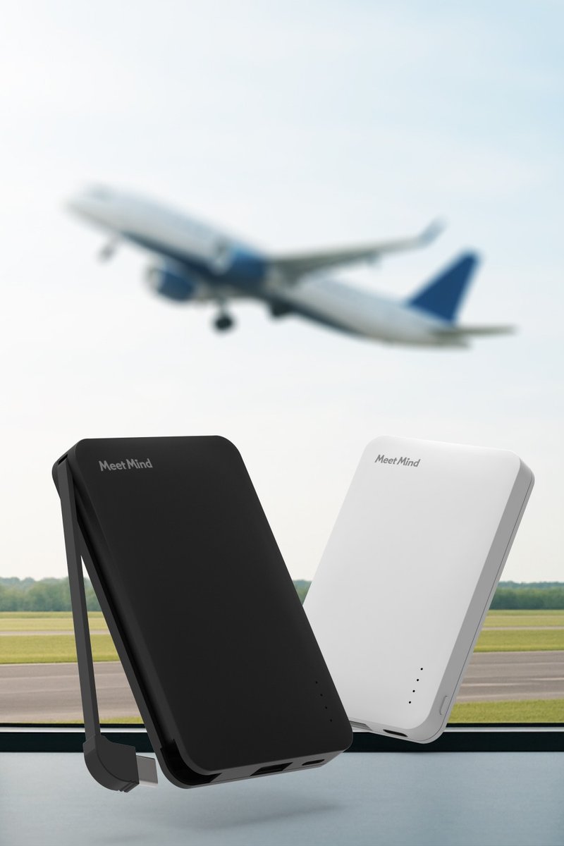 Meet Mind 5000mAh 自帶線三輸出行動電源-有標示wh - 行動電源/充電線 - 其他材質 多色