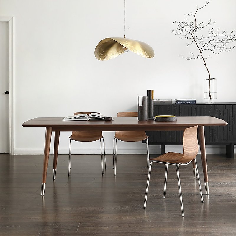[D3 log home] Kafka North American walnut dining table solid wood table - Dining Tables & Desks - Wood 