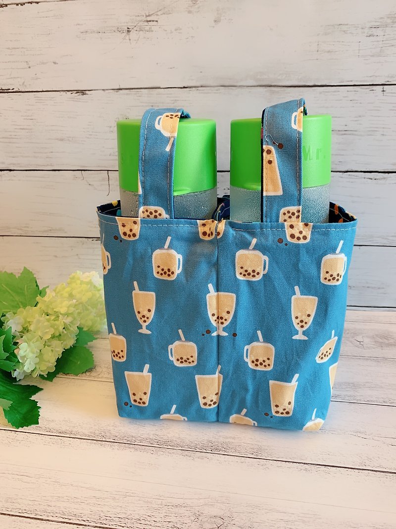 Christmas Gift / Practical Two Cup Bag / Universal Bag / Tote Bag - กระเป๋าถือ - ผ้าฝ้าย/ผ้าลินิน 