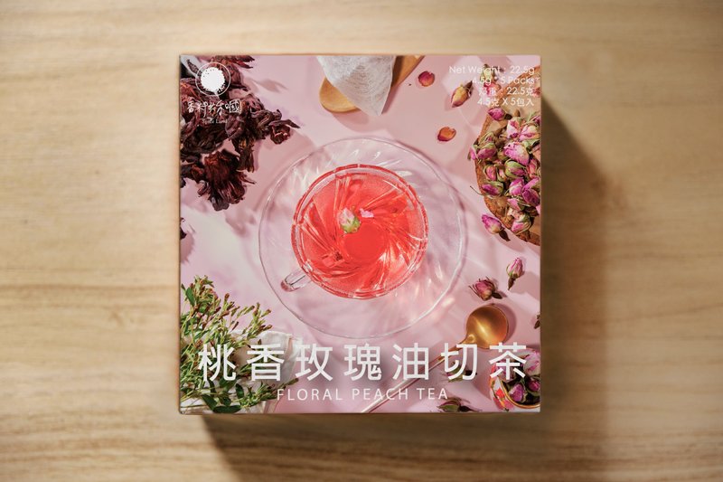 Floral Peach Tea - Tea - Paper Pink