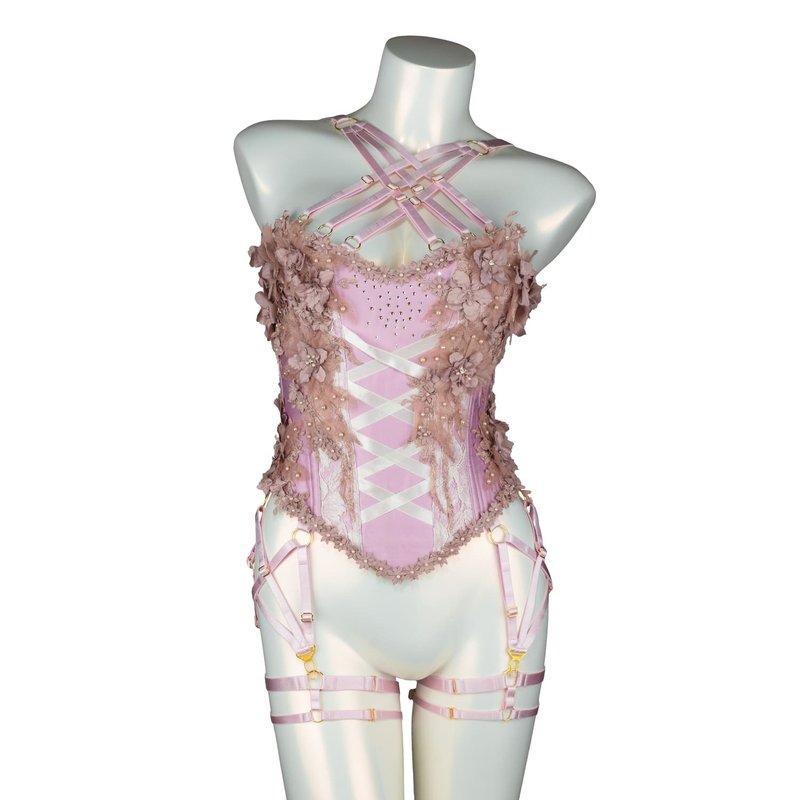 Eden Corset - 女內衣褲 - 其他材質 粉紅色
