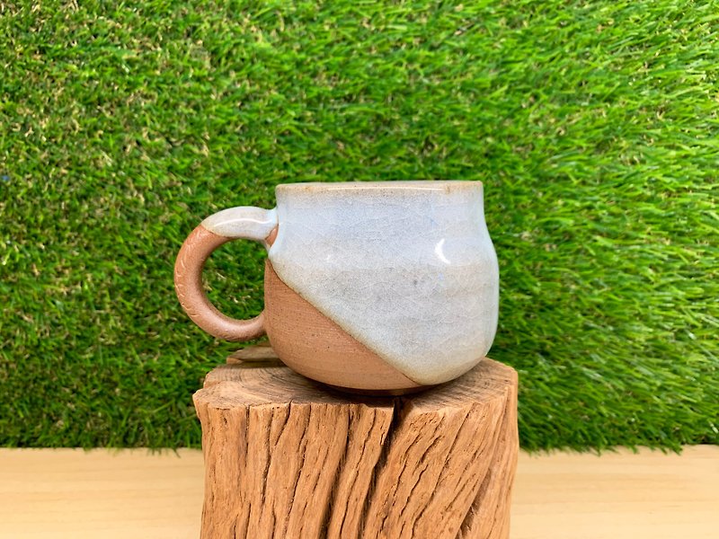 Celadon oblique glaze coffee cup set l firewood - Mugs - Pottery Multicolor