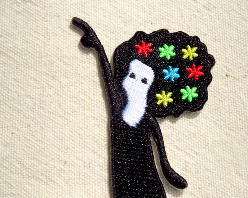 Black Humor Series-High Point-Appliqué - Badges & Pins - Thread Black