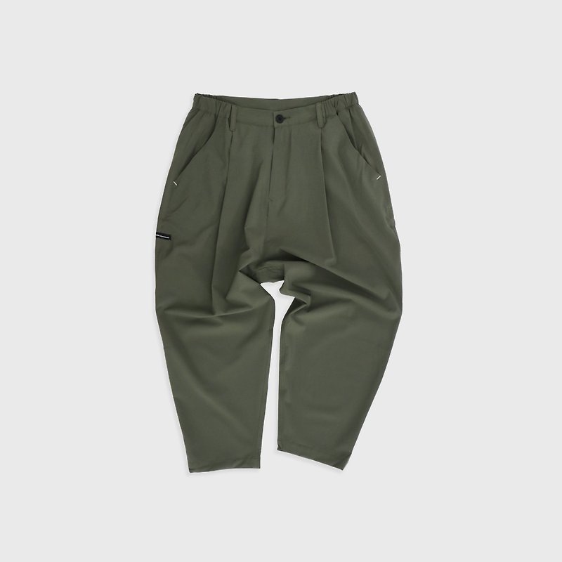 DYCTEAM - Functional Loose cropped pants (green) - Men's Pants - Other Materials Black