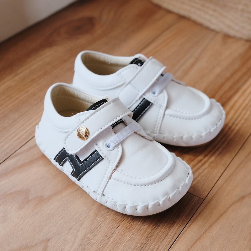 Swan -  Mark Baby Toddler Shoes 1631 - Baby Shoes - Faux Leather White