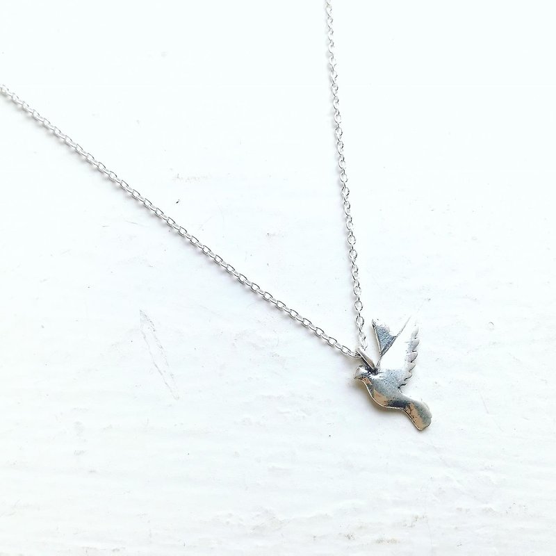 Pigeon - Silver Necklace - สร้อยคอ - โลหะ ขาว