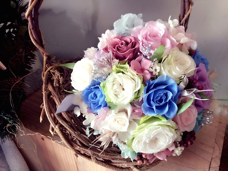 [American bouquet] no withered flowers / bridal bouquet / wedding - Plants - Plants & Flowers Pink