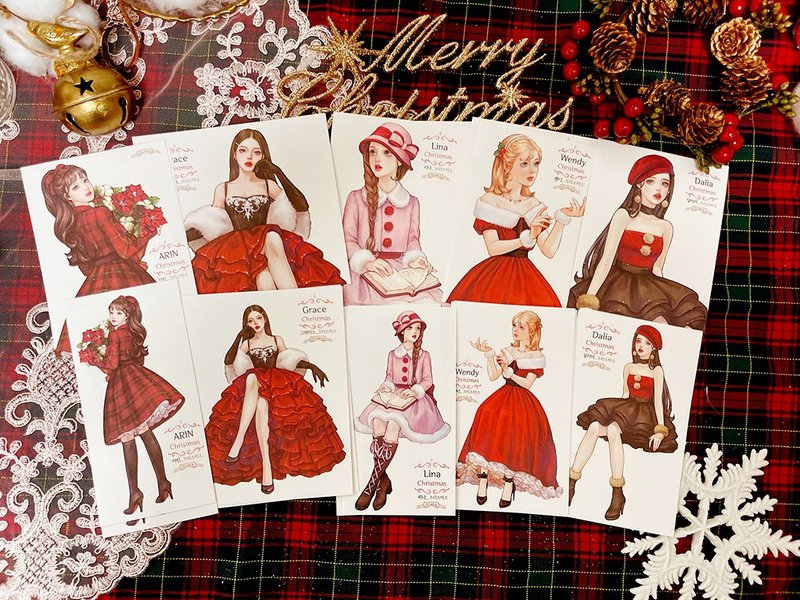 Christmas girls Multipack - สติกเกอร์ - กระดาษ 