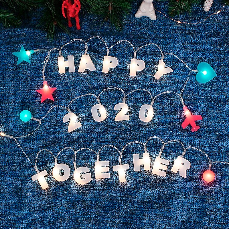 2020年限定款-客製字母組合燈串,聖誕佈置,聖誕燈飾,禮物 - 燈具/燈飾 - 矽膠 