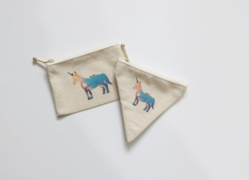 MaryWil Coin Bag-Unicorn - กระเป๋าสตางค์ - วัสดุอื่นๆ ขาว