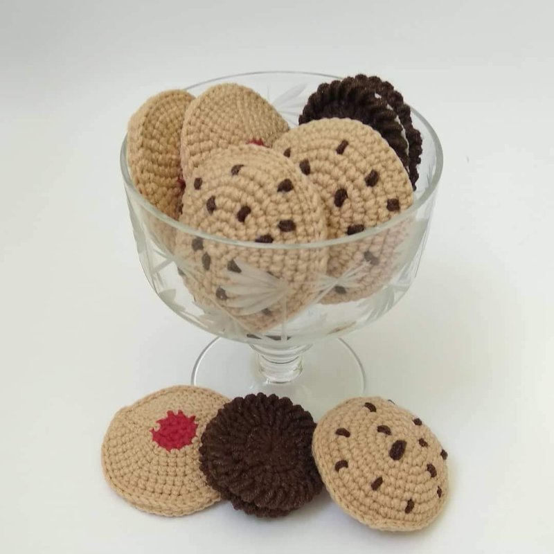 Mini set Cookie Chocolate Chip, Sweet Cookie, Play food - Kids' Toys - Cotton & Hemp Brown