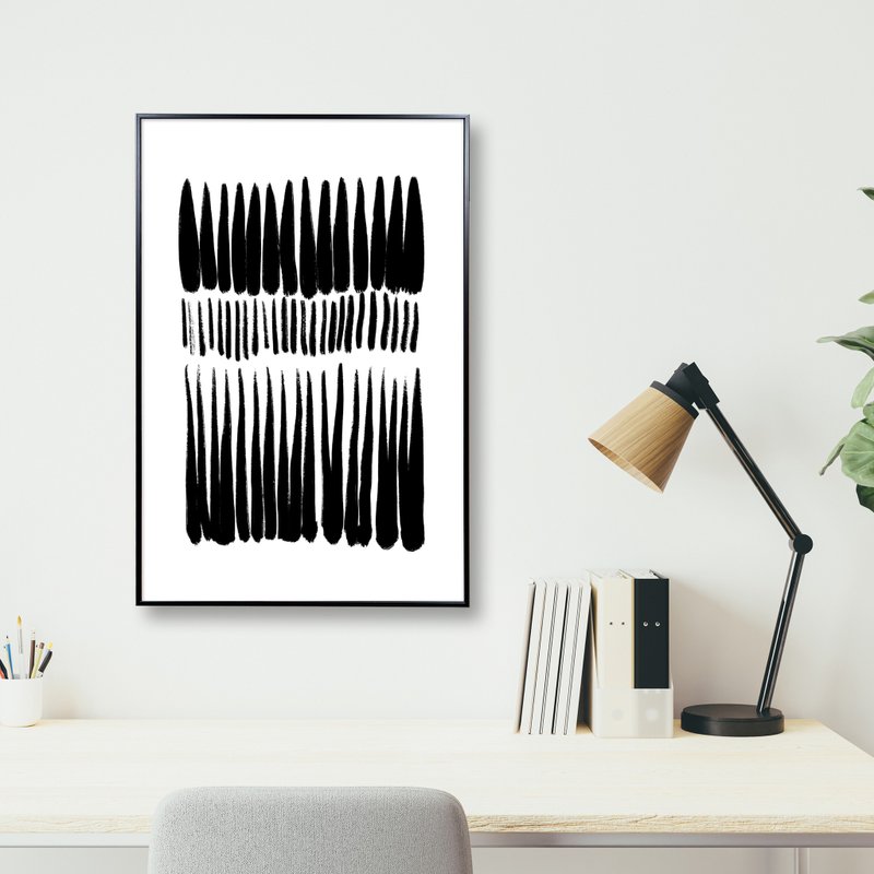 線條節奏 / 現代抽象幾何掛畫 畫芯 海報 無框畫 裝飾畫 - 海報/掛畫 - 紙 