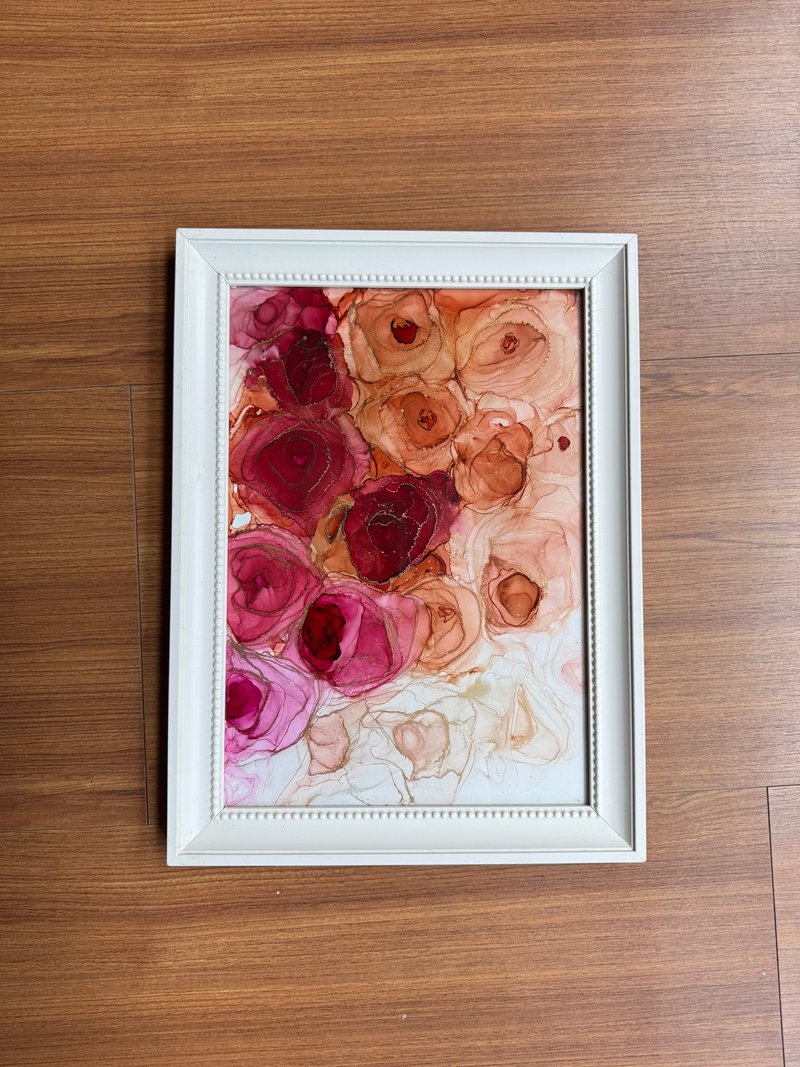 Alcohol Ink Experience Class/Flower Techniques/Petals Agate Rose/One Person in a Group - วาดภาพ/ศิลปะการเขียน - กระดาษ 