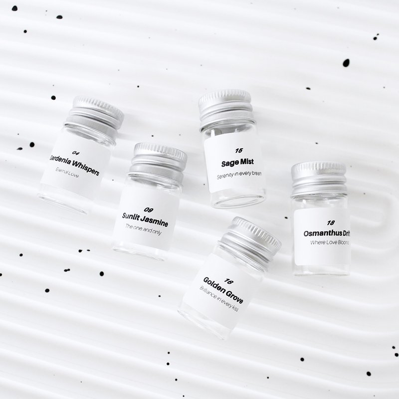 【送禮首選】8ml 小擴香組 | 客製化標籤 - 香氛/精油/擴香 - 玻璃 