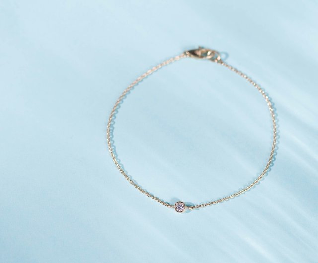 K18YG×Diamond 0.06ct / Pleine Lune -Bracelet- - 設計館ECETY