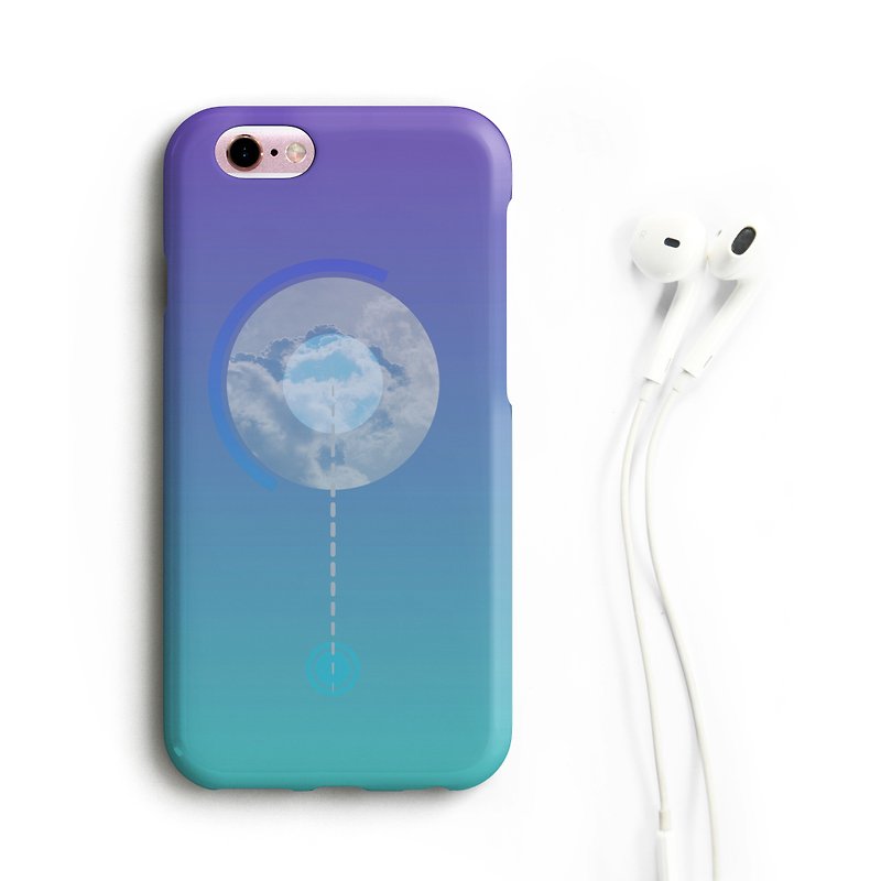 Cloud Phone case - 平板/電腦保護殼 - 塑膠 紫色