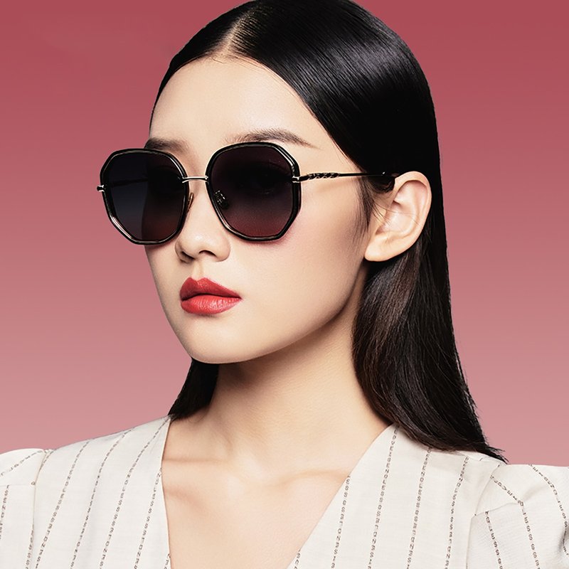 [Free Shipping] Weishang Sunglasses Women's Polarized Fashion Big Face Slimming 2024 New Sunglasses High-Quality Ins - Glasses & Frames - Other Materials 