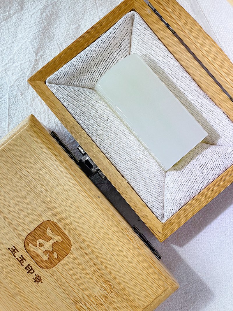 【玉玉印章】 天然青玉印章 公司章系列 - 印章/印台 - 寶石 綠色